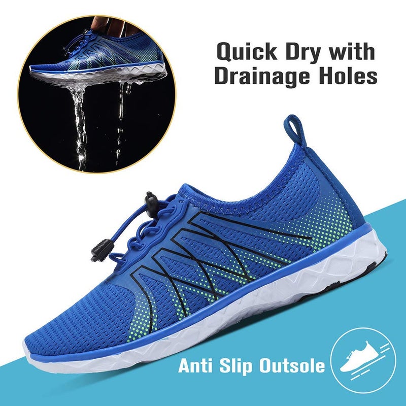 CIOR Kids Water Shoes Boys & Girls Sports Aqua Athletic Sneakers Lightweight Sport Shoes(Little Kid/Big Kid) U1ELJSX005-Deep Blue-25 - Image 3